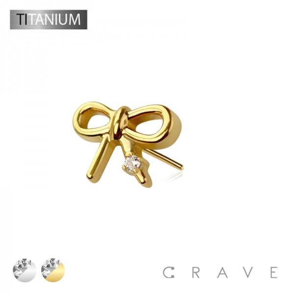 IMPLANT GRADE TITANIUM THREADLESS PUSH IN RIBBON CZ TOP PART